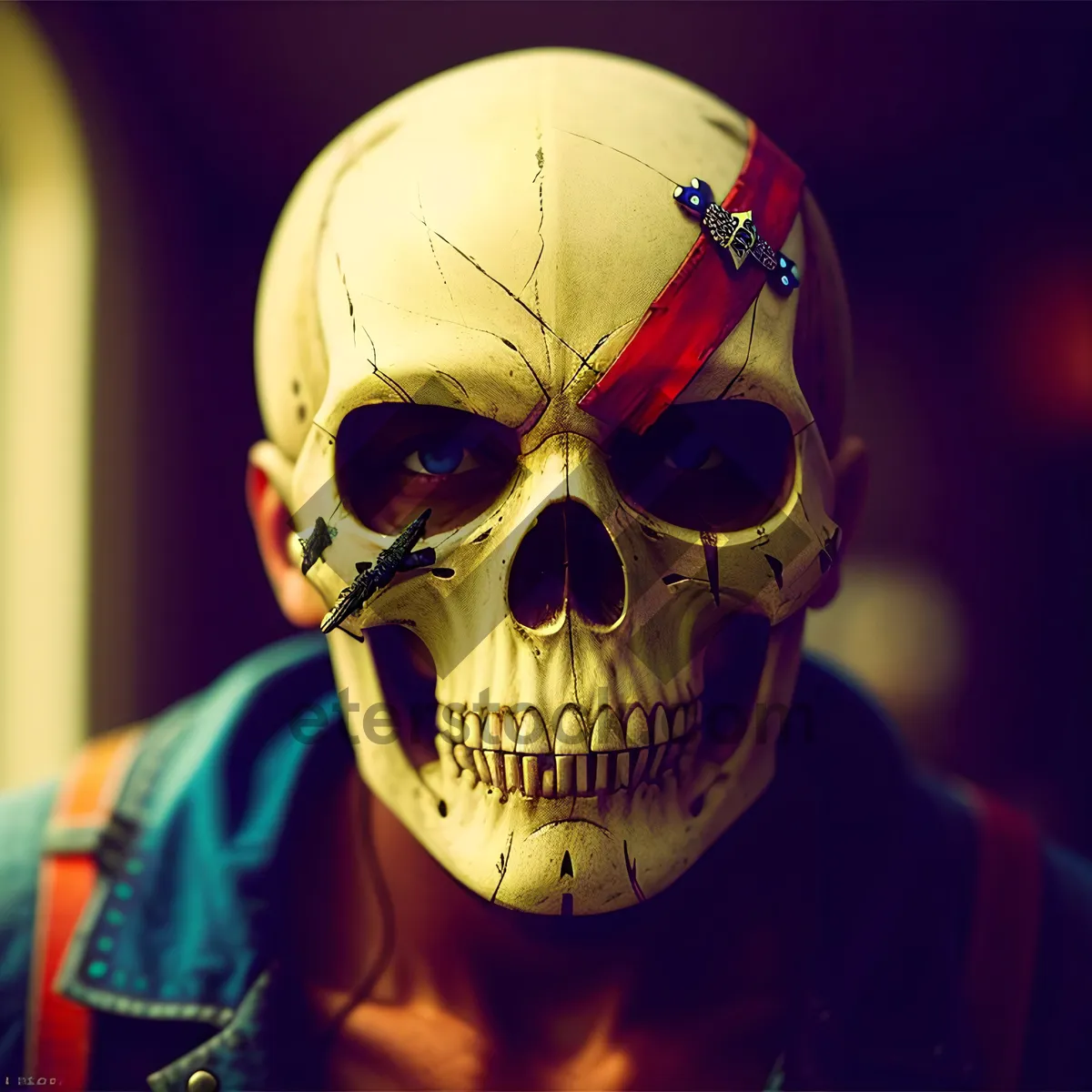 Picture of Horror Skull Mask - Frightening Disguise for Scary Attire