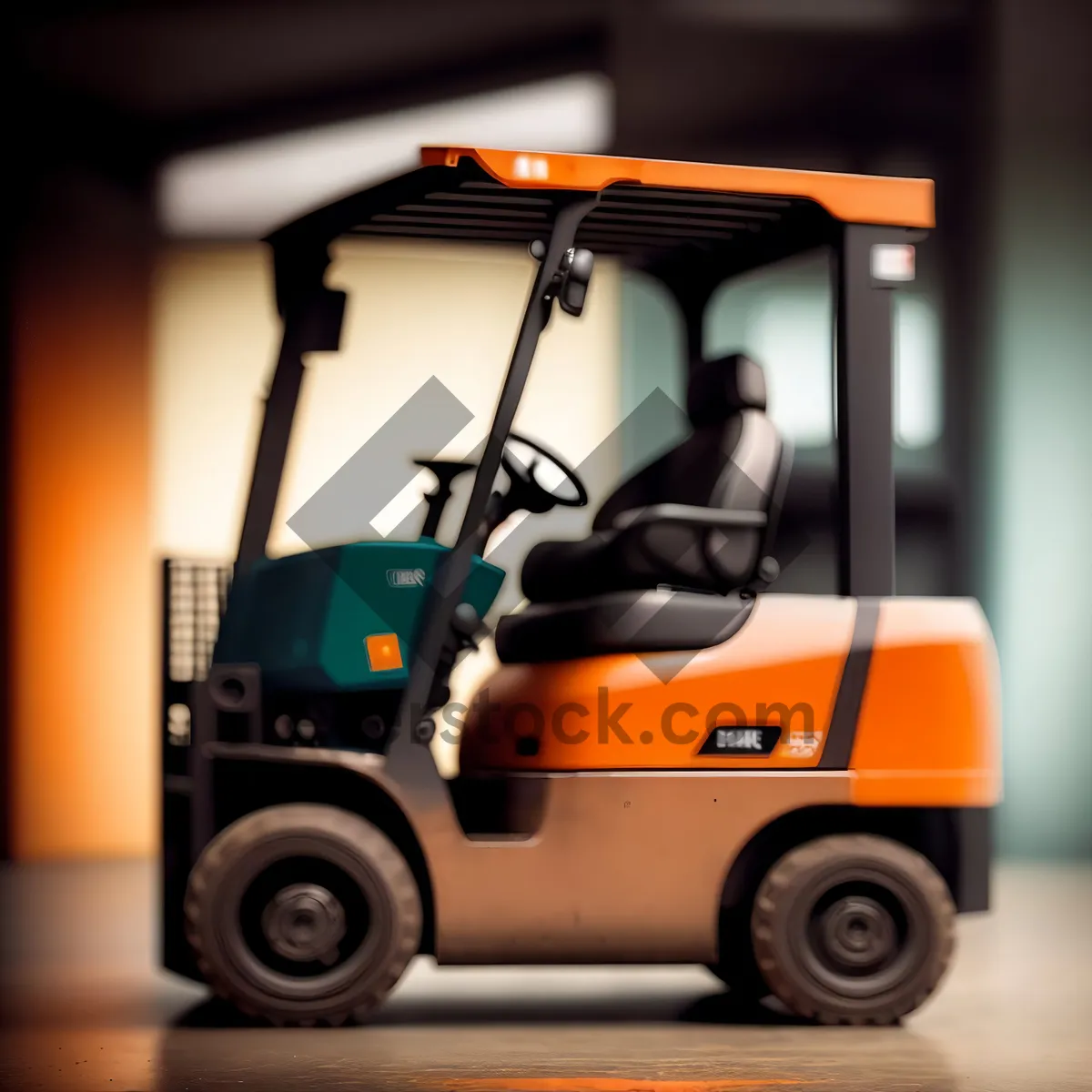 Picture of Golfer driving golf cart on course