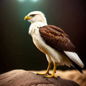 Bald Eagle in Flight with Sharp Gaze