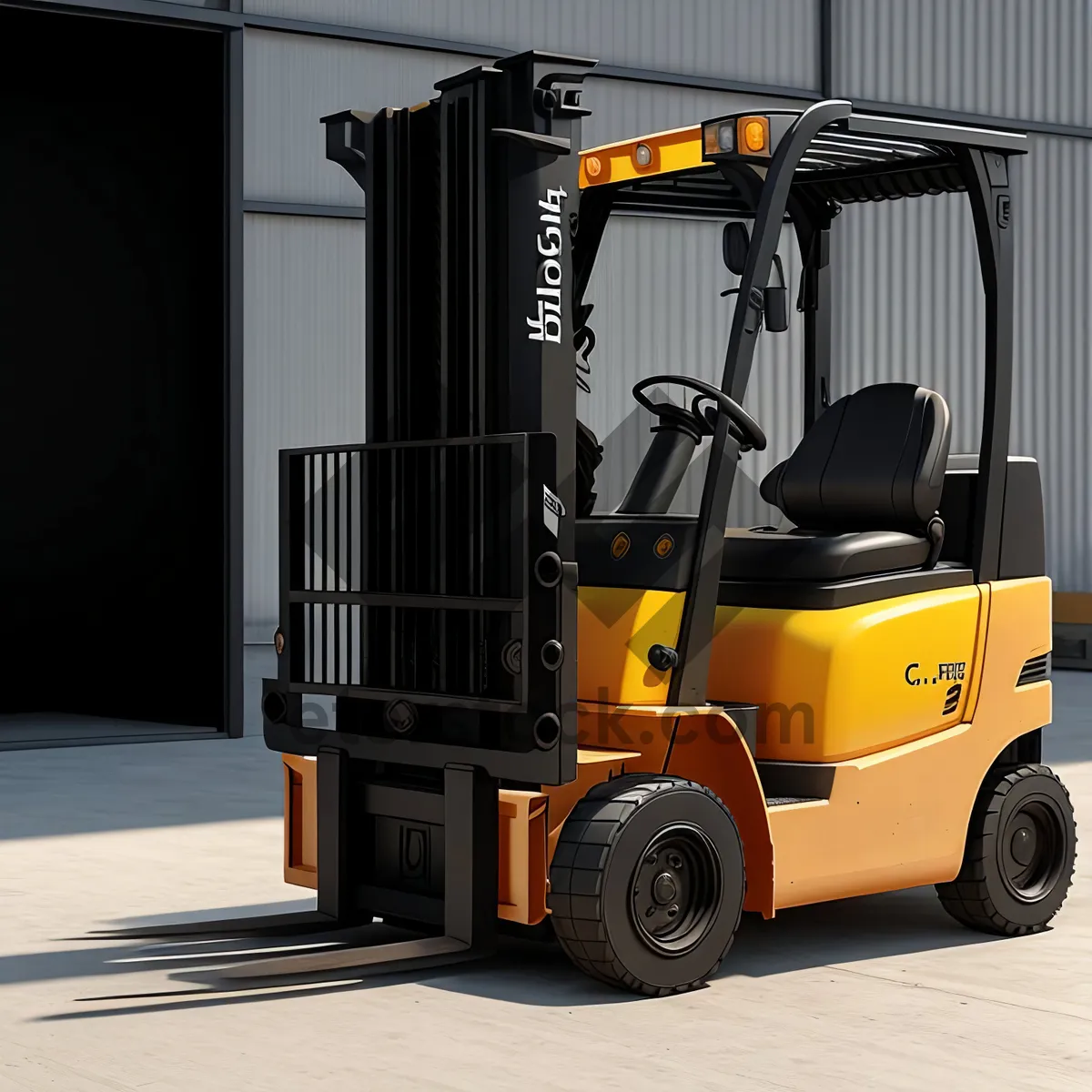 Picture of Heavy Duty Forklift in Warehouse