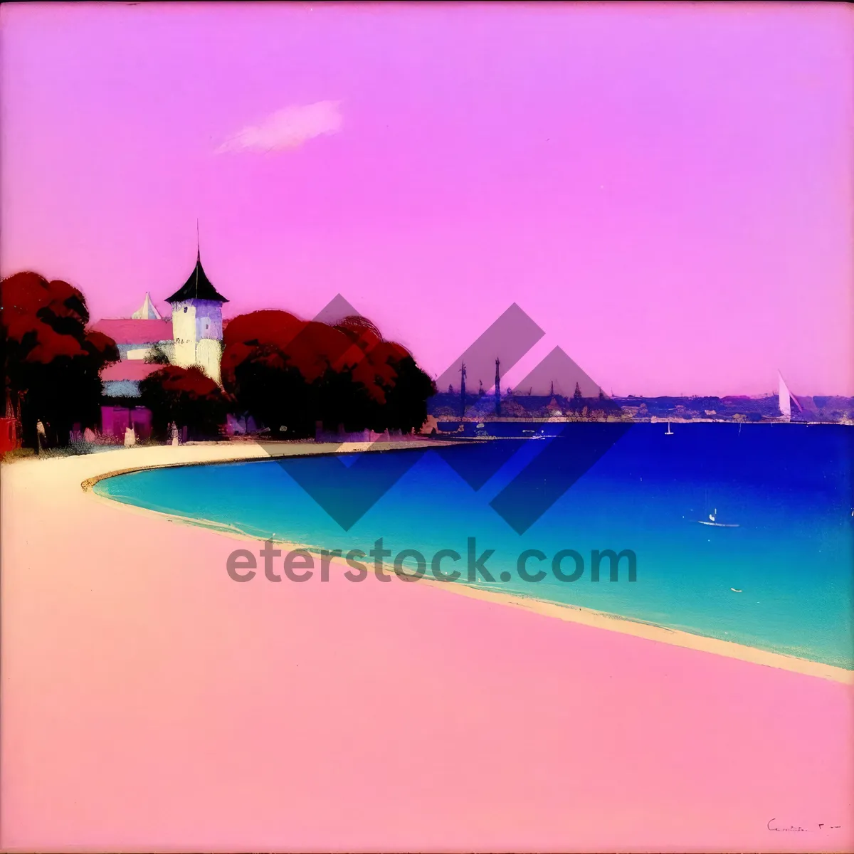 Picture of Idyllic Tropical Beach Resort with Crystal Clear Waters