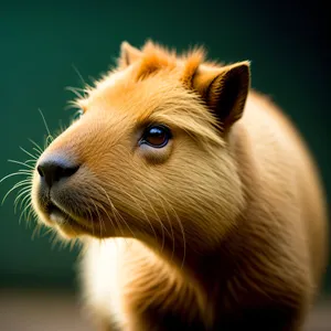 Furry-Cute Hamster with Whiskers and Fluffy Fur