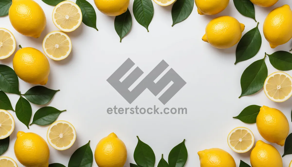 Picture of Fresh Citrus Fruits Display on Wooden Table