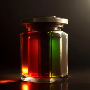 Golden Syrup in Glass Jar with Honey