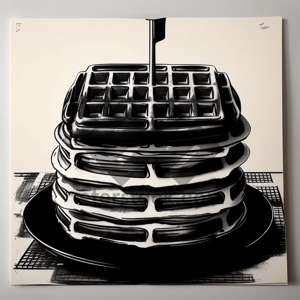 Picture of Waffle Iron: Convenient Kitchen Appliance for Tasty Treats