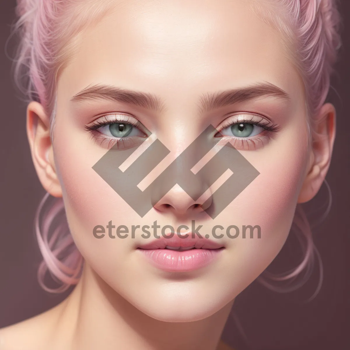 Picture of Stunning Fashion Model with Flawless Makeup and Sensual Eyes