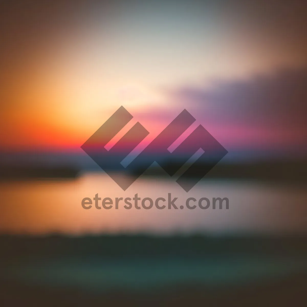 Picture of Golden Horizon: Sunset Sky over Sparkling Ocean