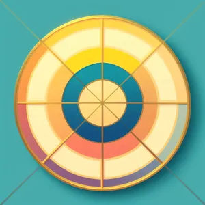 Round Button Icon with Shiny Sphere Design