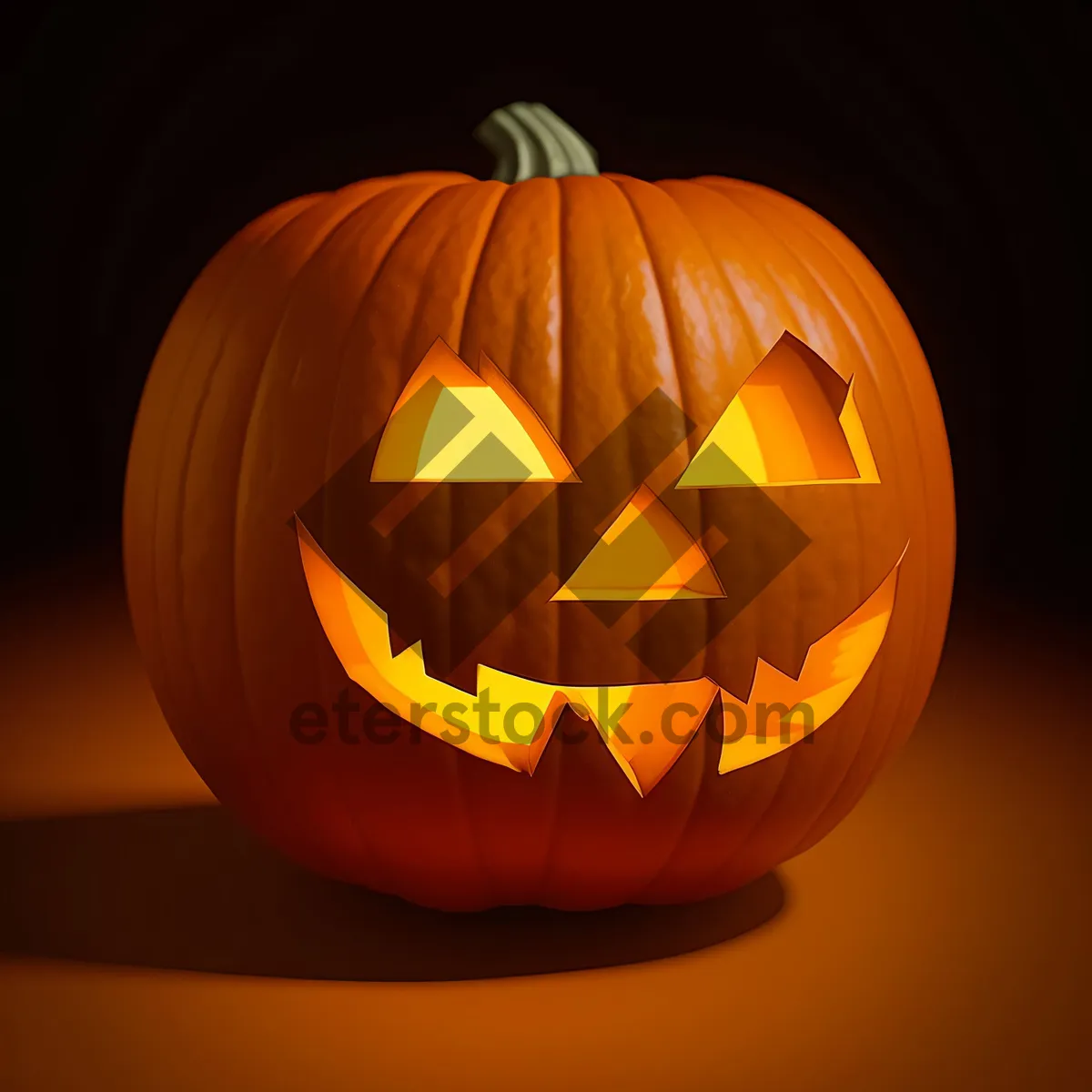 Picture of Spooky Pumpkin Lantern for Halloween Celebration