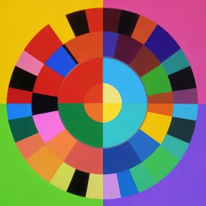 Colorful Mosaic Swatch: Vibrant Circle Graphic