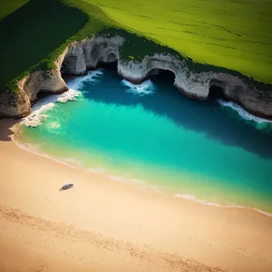 Tropical Beach Paradise: Sky, Sand, and Sea