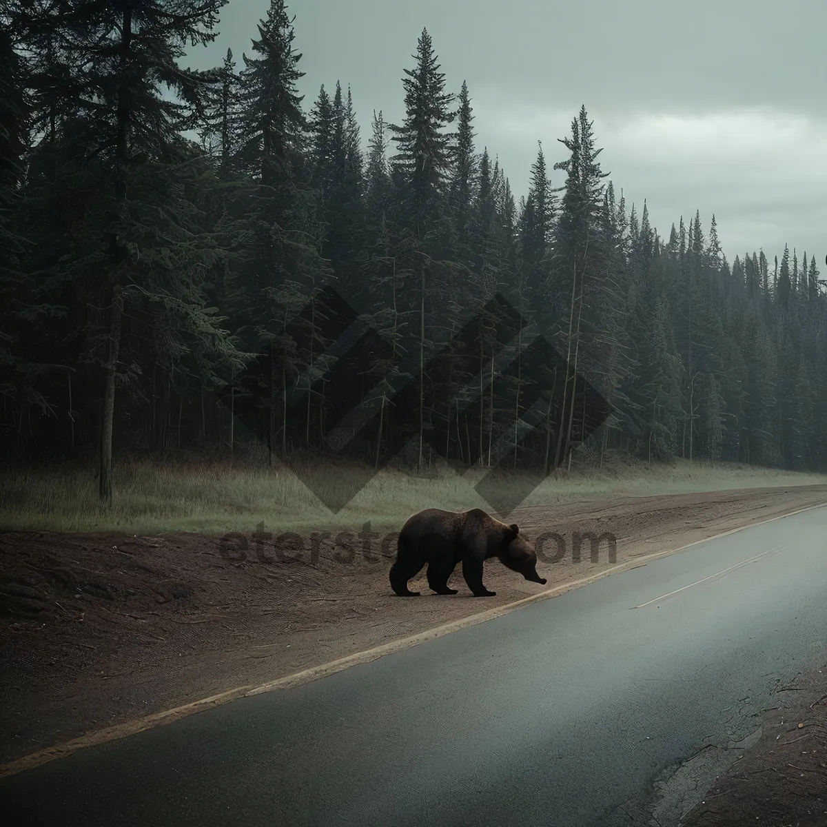 Picture of Winter Wildlife in a Rural Forest