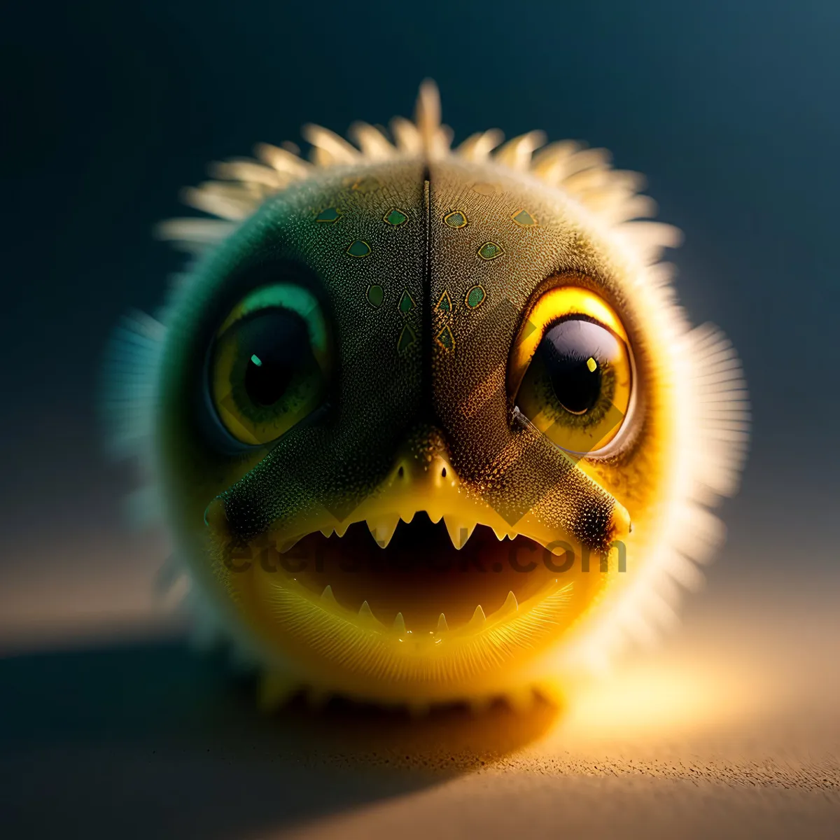 Picture of Pufferfish with mesmerizing eye pattern