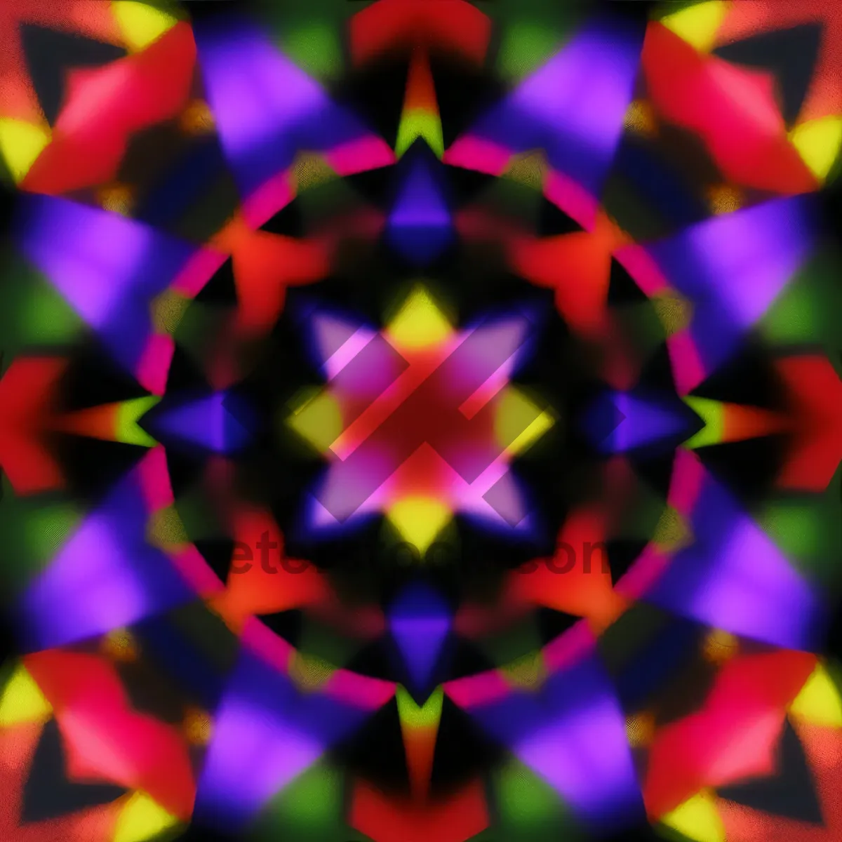 Picture of Vibrant Kaleidoscope Pattern: Colorful Abstract Graphic Design