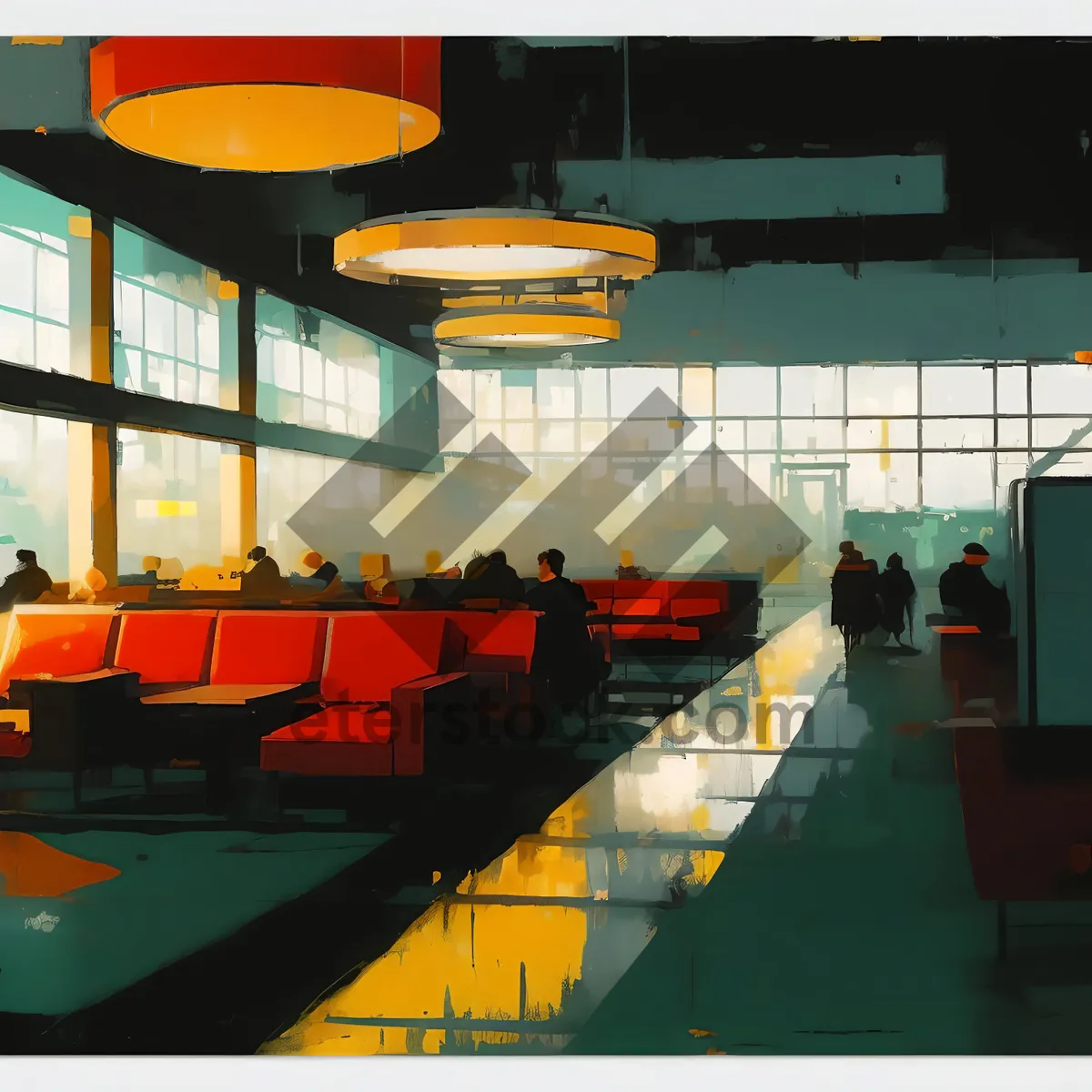 Picture of Modern interior design of luxury restaurant