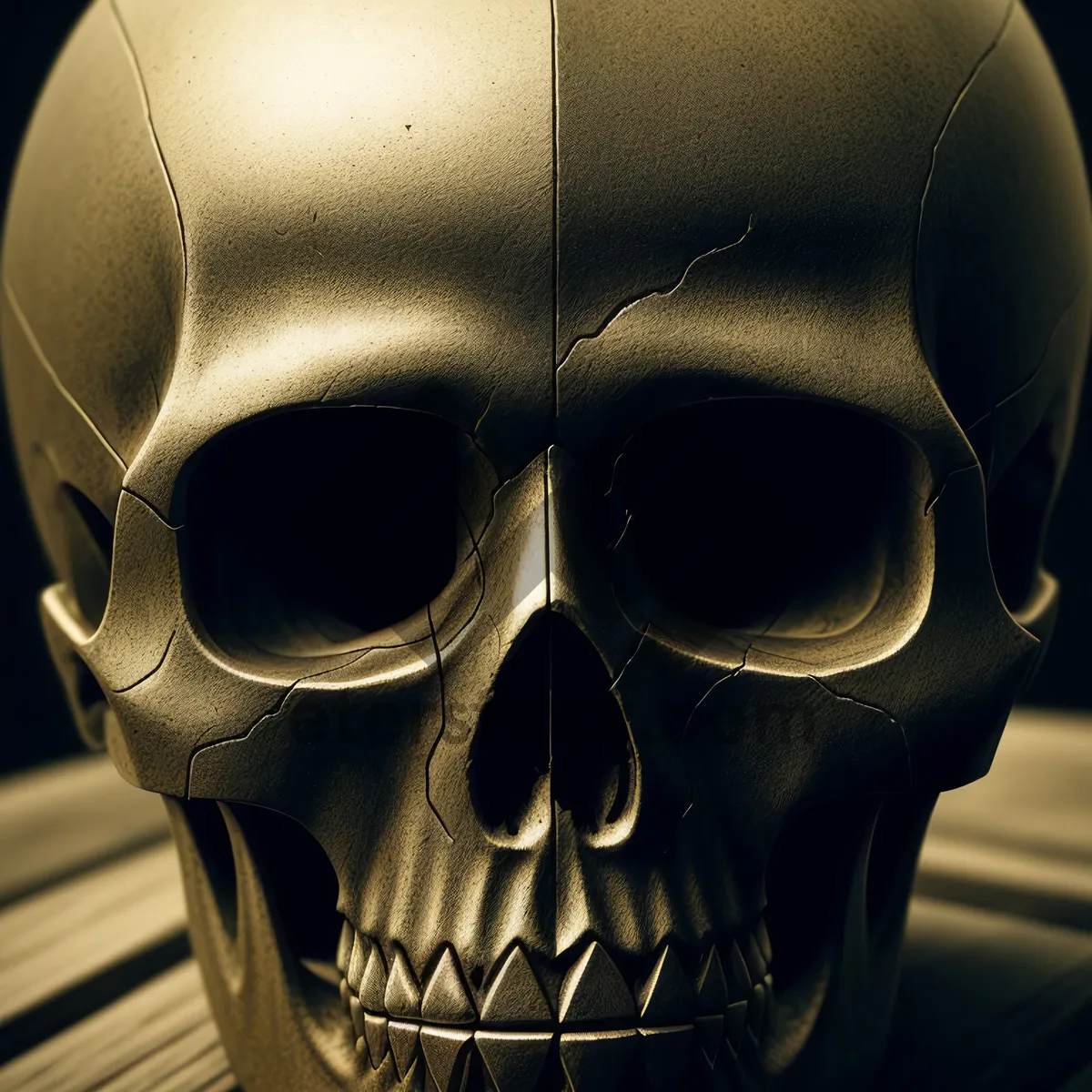 Picture of Black Skull Helmet Mask: Stylish Head Protection for Consumers!