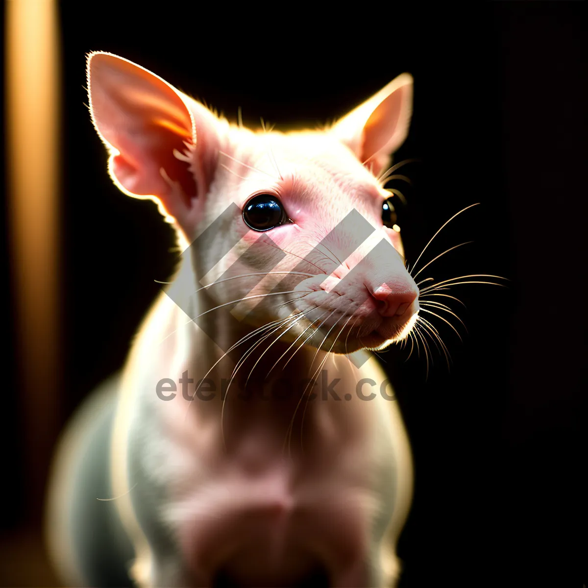 Picture of Curious Baby Kitty with Fluffy Whiskers