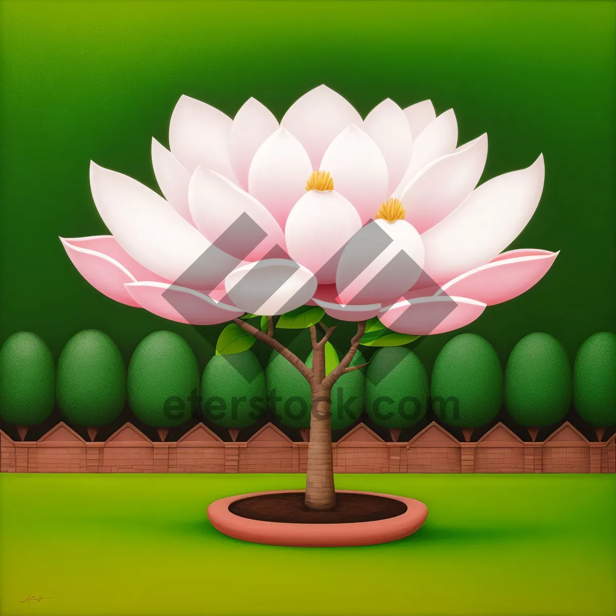 Picture of Colorful Spring Lotus Blossom Bouquet