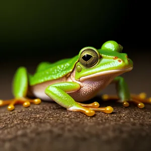 Colorful Eyed Tree Frog in the Wild