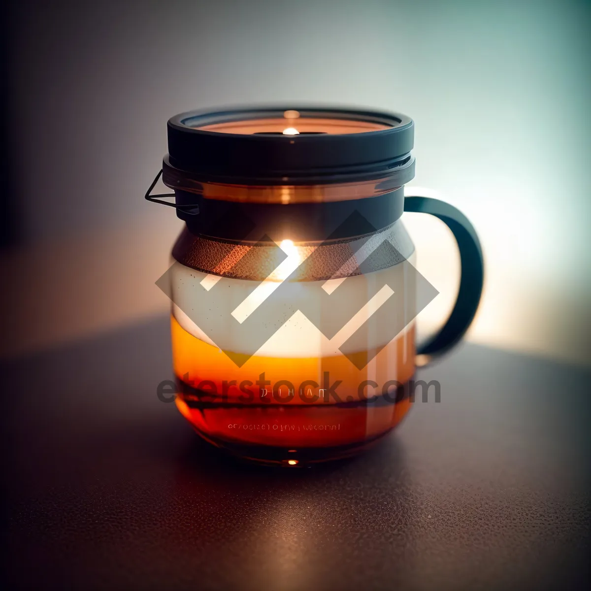 Picture of Hot Yellow Tea Mug - Refreshing Beverage in a Traditional Cup