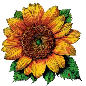 Vibrant Sunflower Blossom in Full Bloom