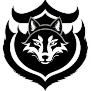 Black Heraldic Symbol Graphic Design Icon