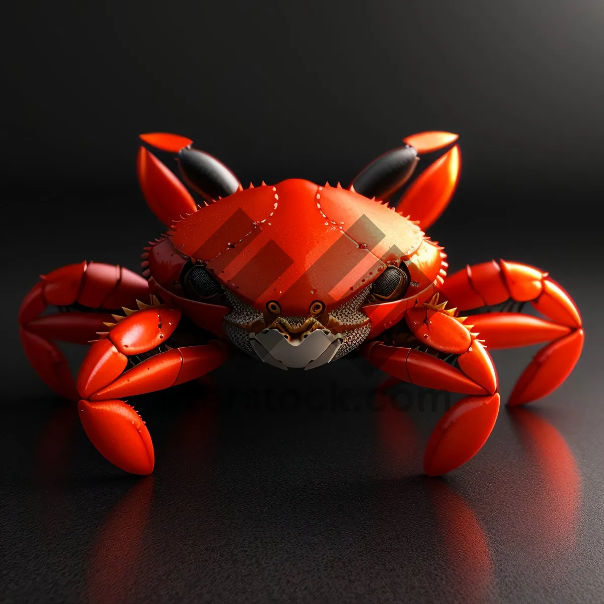 Picture of Valentine's Rock Crab Gift with Decorative Bow