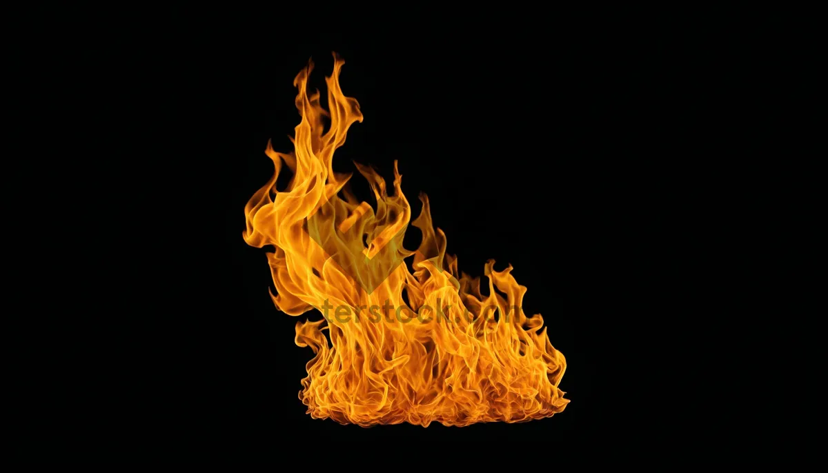 Picture of Dynamic Flame Texture in Orange and Yellow Hue