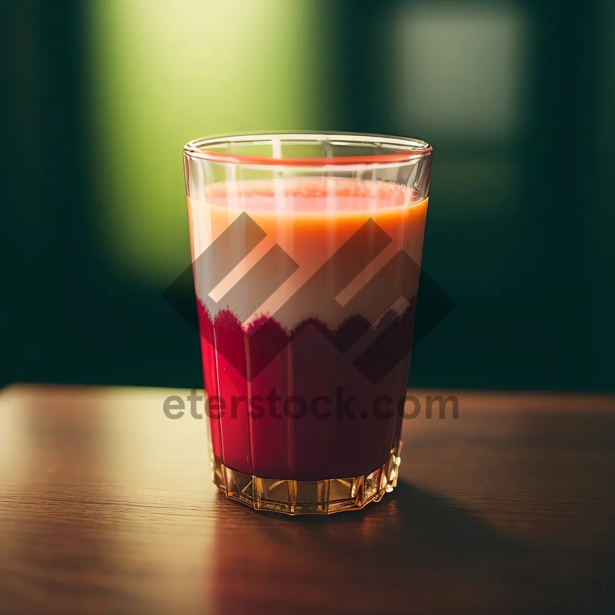 Picture of Frothy Cold Beer on Yellow Bar Table