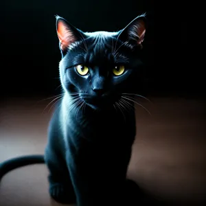 Curious Gray Tabby Kitty with Adorable Whiskers