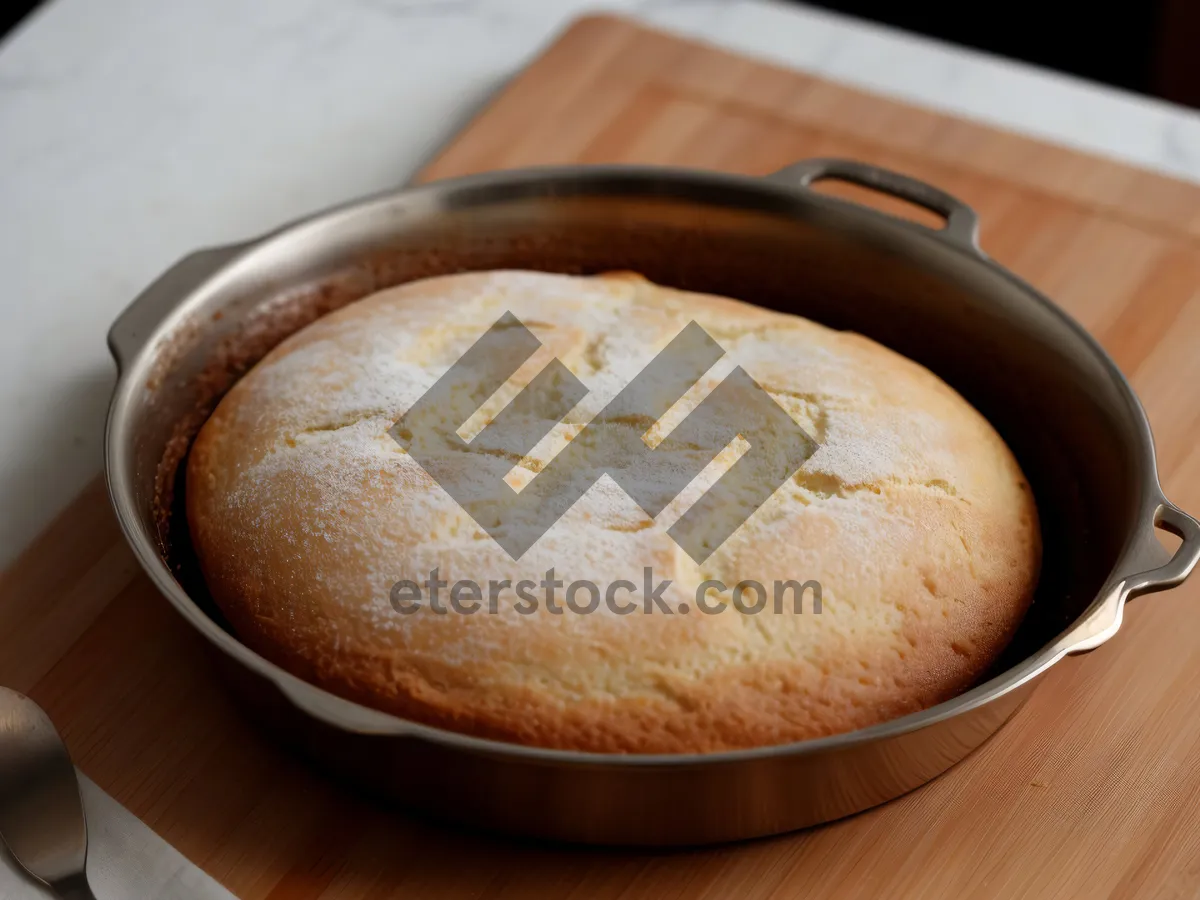 Picture of Delicious chocolate cappuccino and fresh baked toast