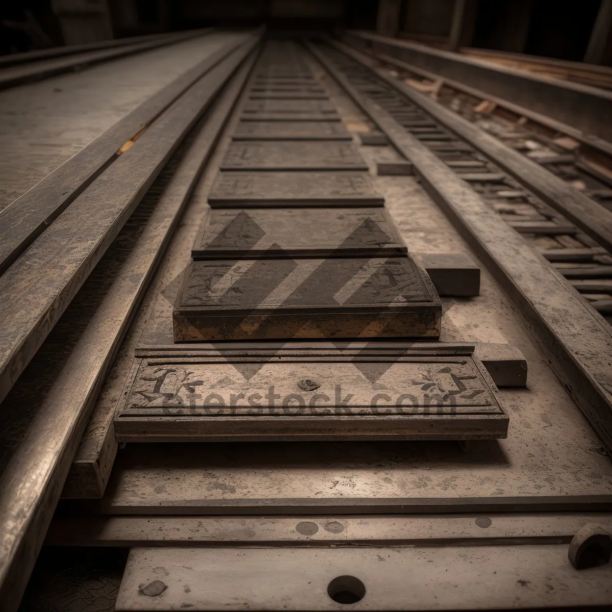 Picture of Steel Railway Support Beam for Transportation Tracks