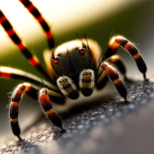 Wild Garden Spider - Close-up Arachnid Detail