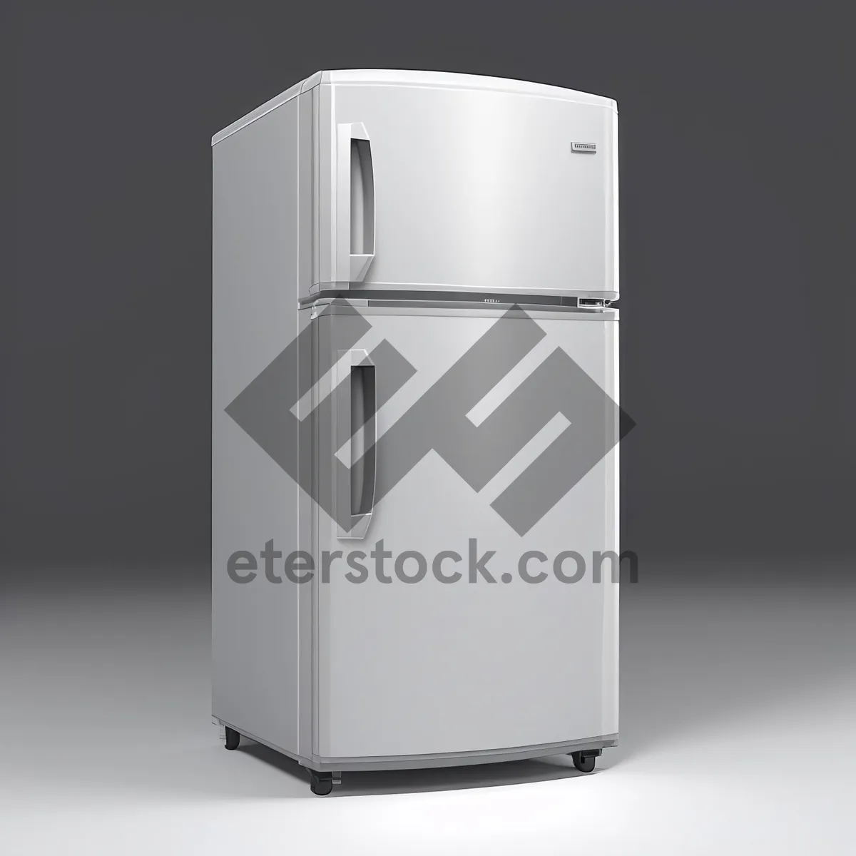 Picture of Refrigeration System - 3D Render of Modern Cooling Device.