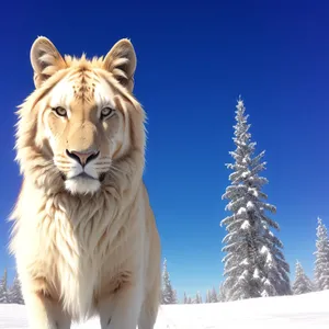 Majestic White Lion of the South