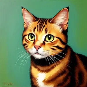 Cute Tabby Kitten with Playful Whiskers