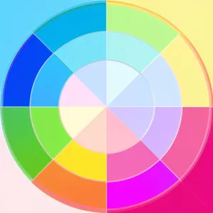 Vibrant Rainbow Geometric Tile Pattern