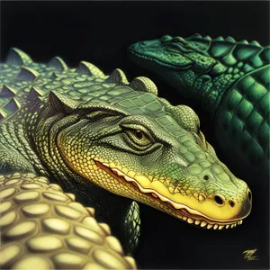 Tropical Wild Eye: Common Iguana Reptile Scale Dragon