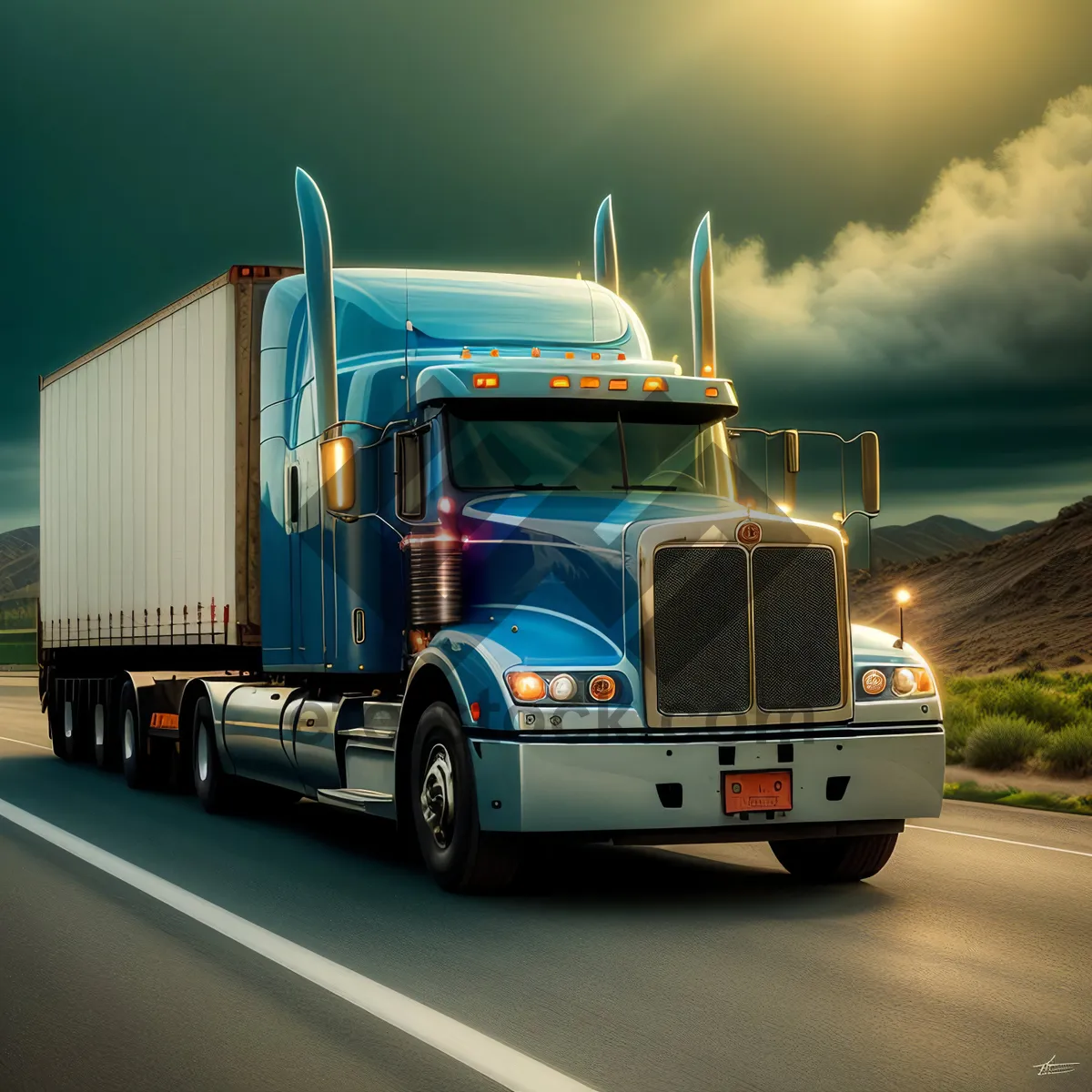 Picture of Highway Haul: Fast and Reliable Trucking for Cargo Transportation