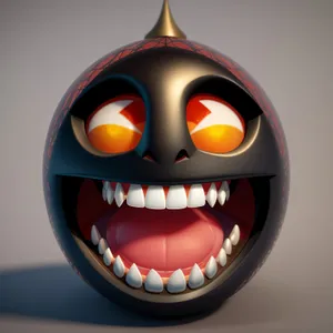 Frightful Jack-o'-Lantern Illuminates Spooky Night