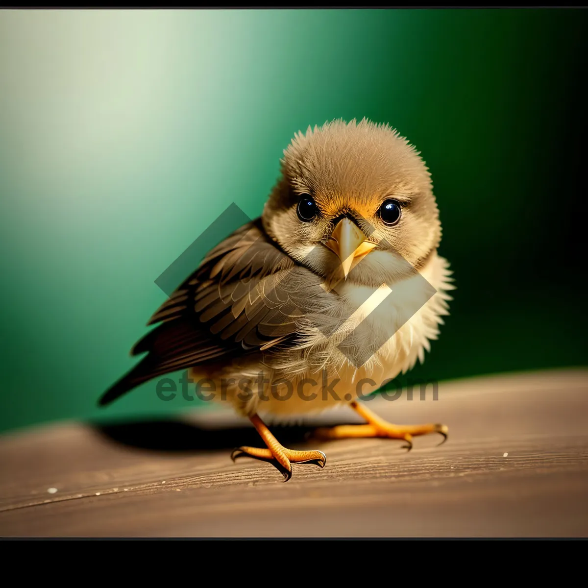 Picture of Beautiful Sparrow Nestling Perched on Tree