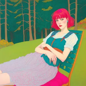 Happy students learning in art-filled classroom