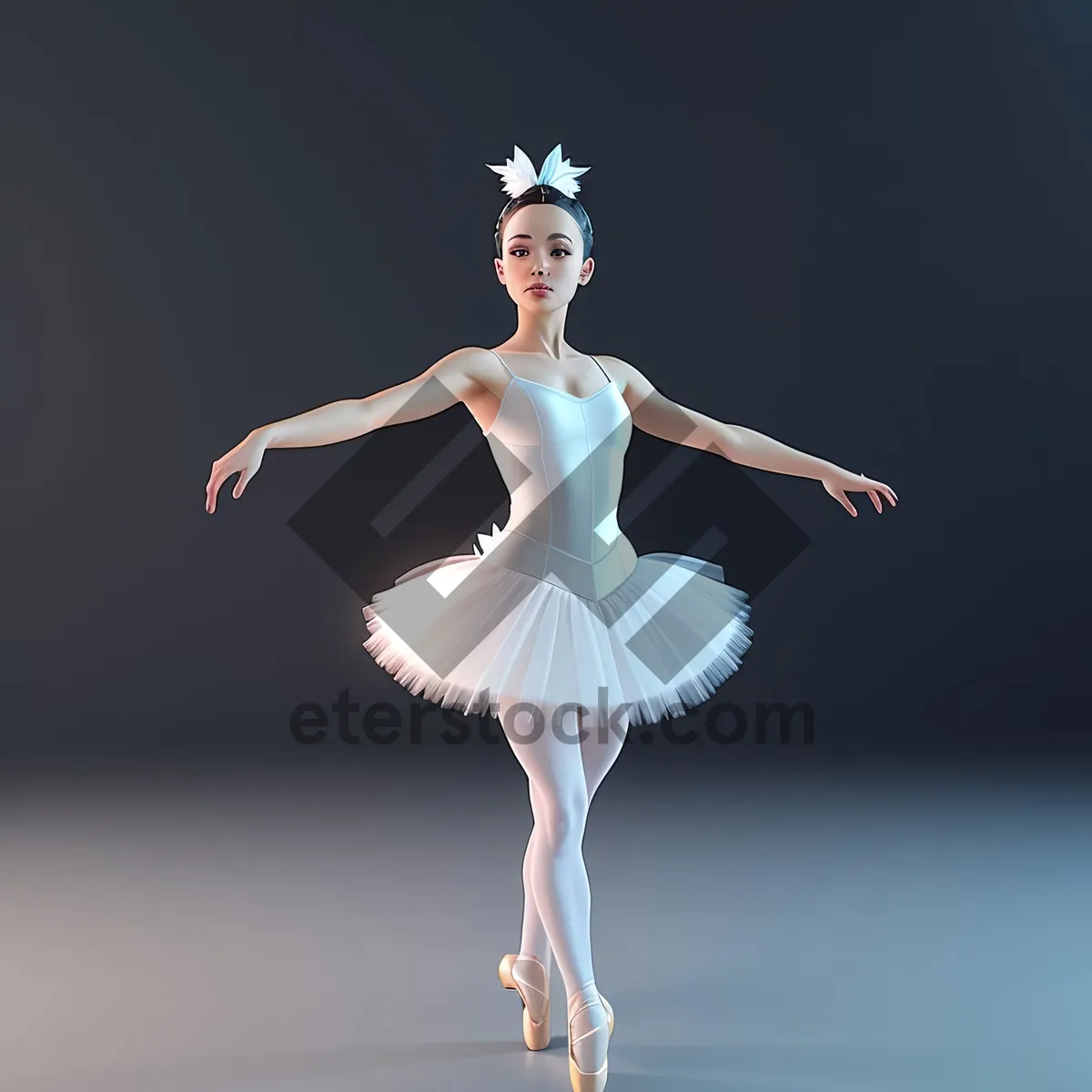 Picture of Elegant Ballerina in Graceful Performance