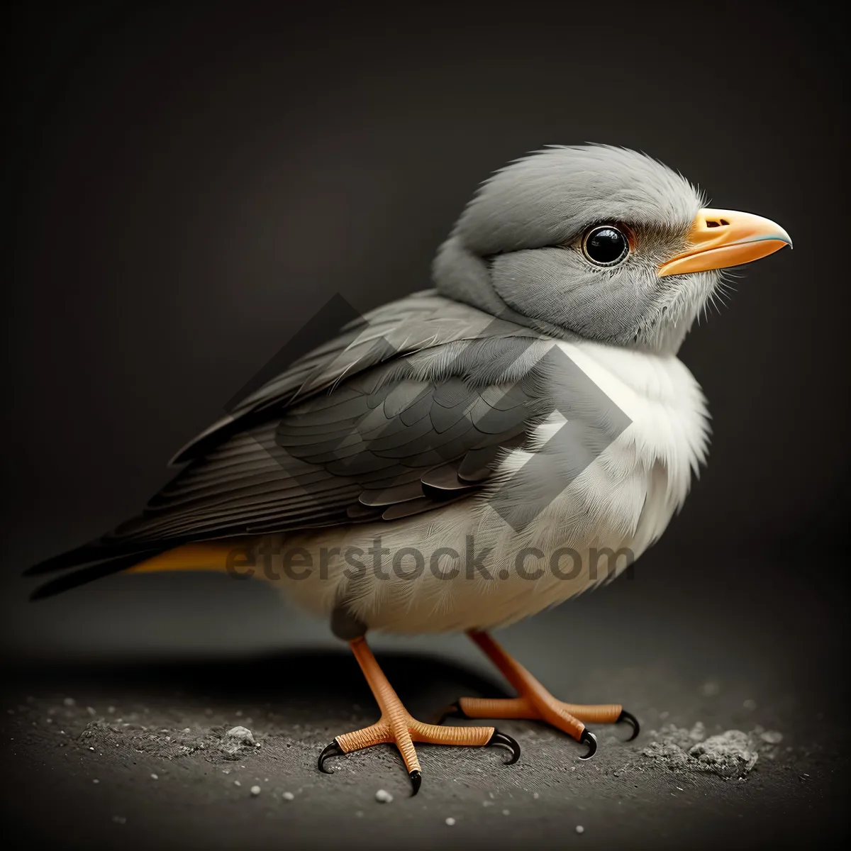 Picture of Coastal Diving Bird with Majestic Feathers