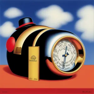 Vintage Alarm Clock: Timepiece with Analog Hands