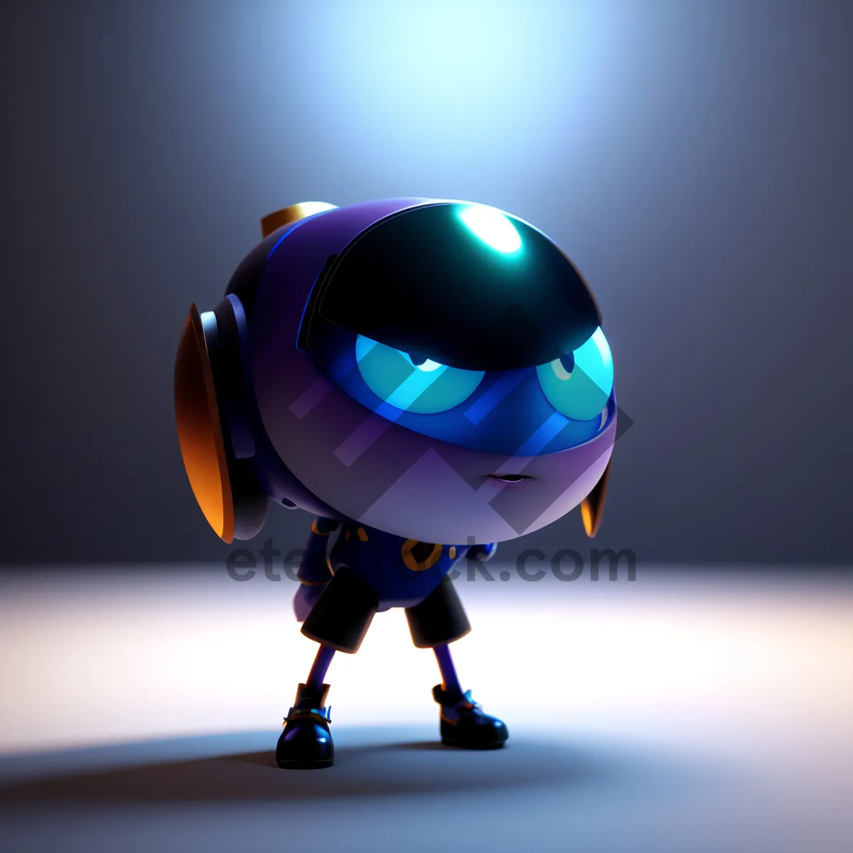 Picture of Automaton Man: 3D Render Cartoon Character