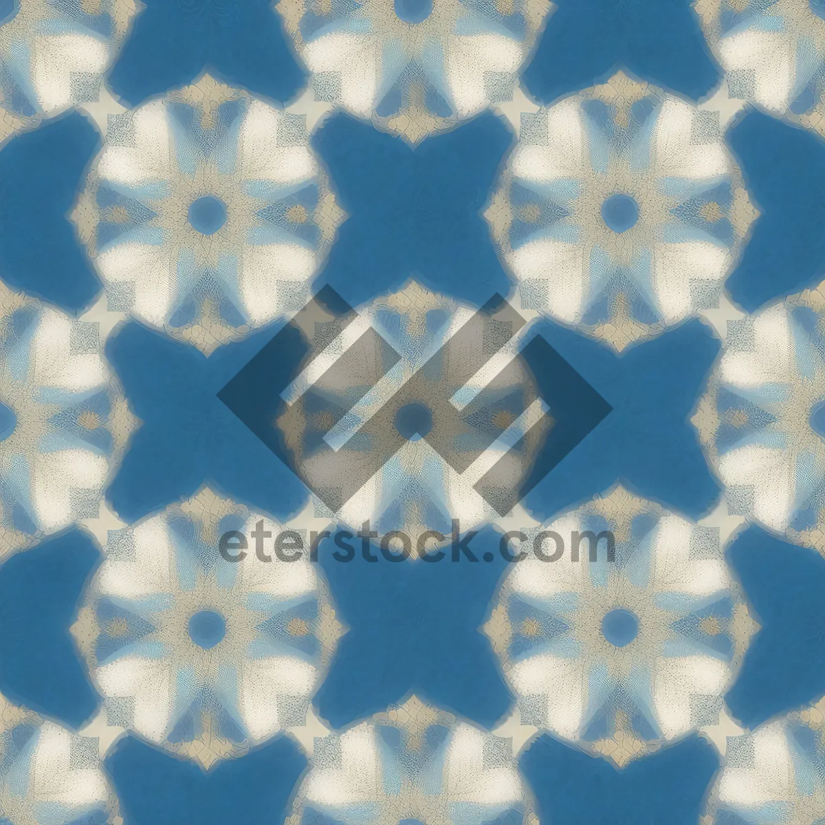 Picture of Winter Snowflake Pattern Wallpaper Set.