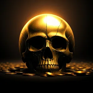 Spooky Pirate Skull Image: Terrifying Symbol of Death and Evil