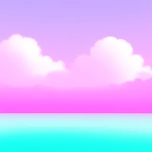 Iridescent Cloudscape - A Bright and Colorful Fantasy Wallpaper