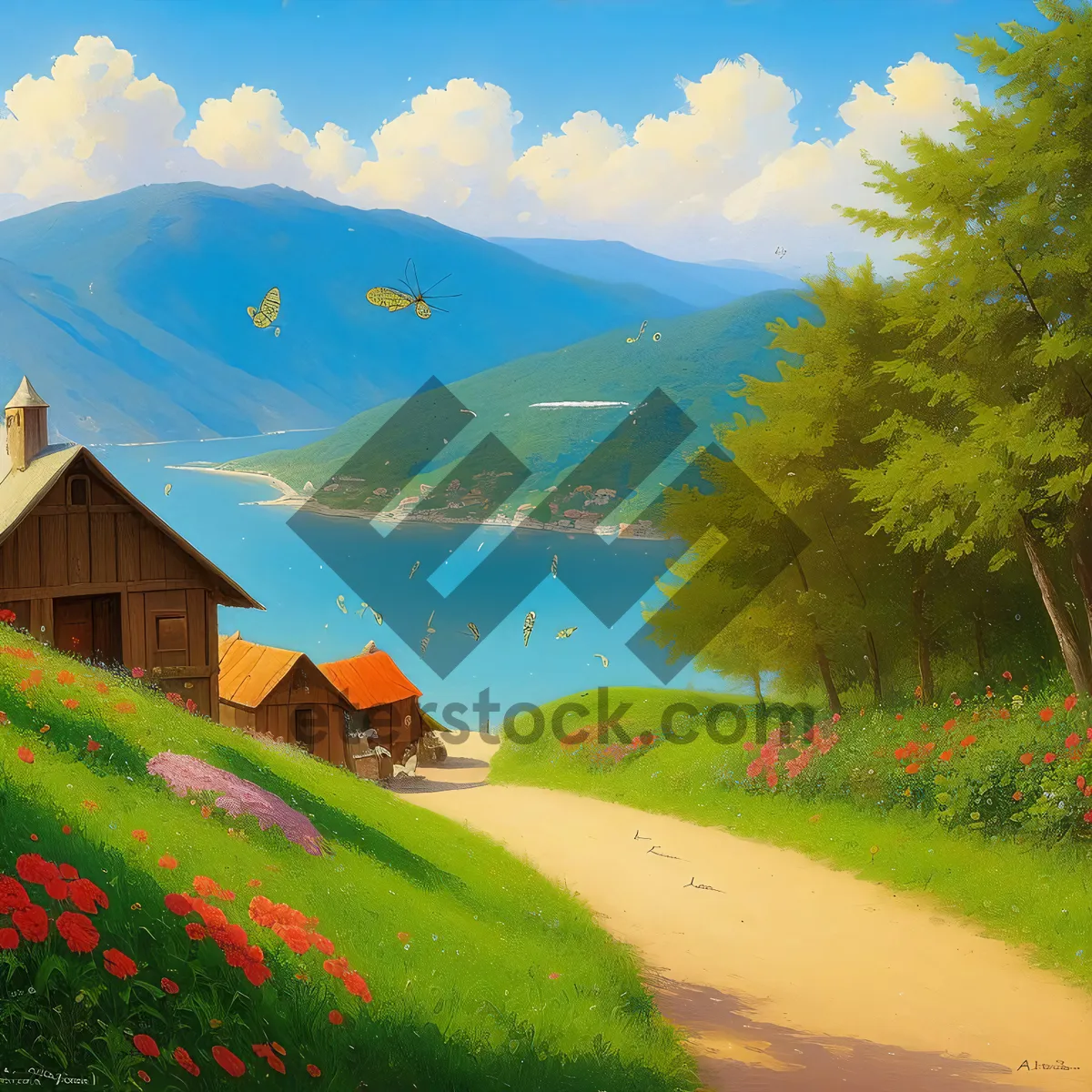 Picture of Mountain Retreat amidst Serene Countryside